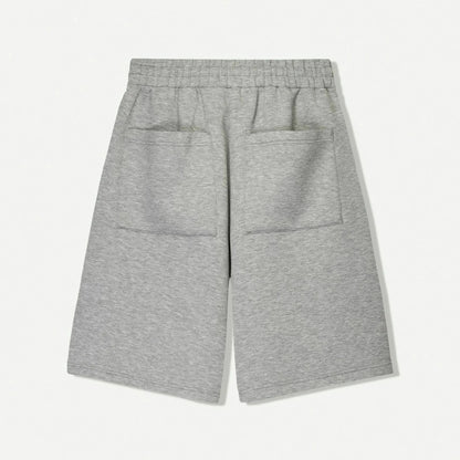 gray jogging shorts