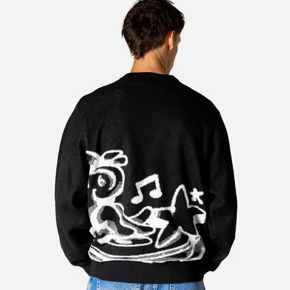 C.R.E.A.M KNIT CREWNECK - BLACK