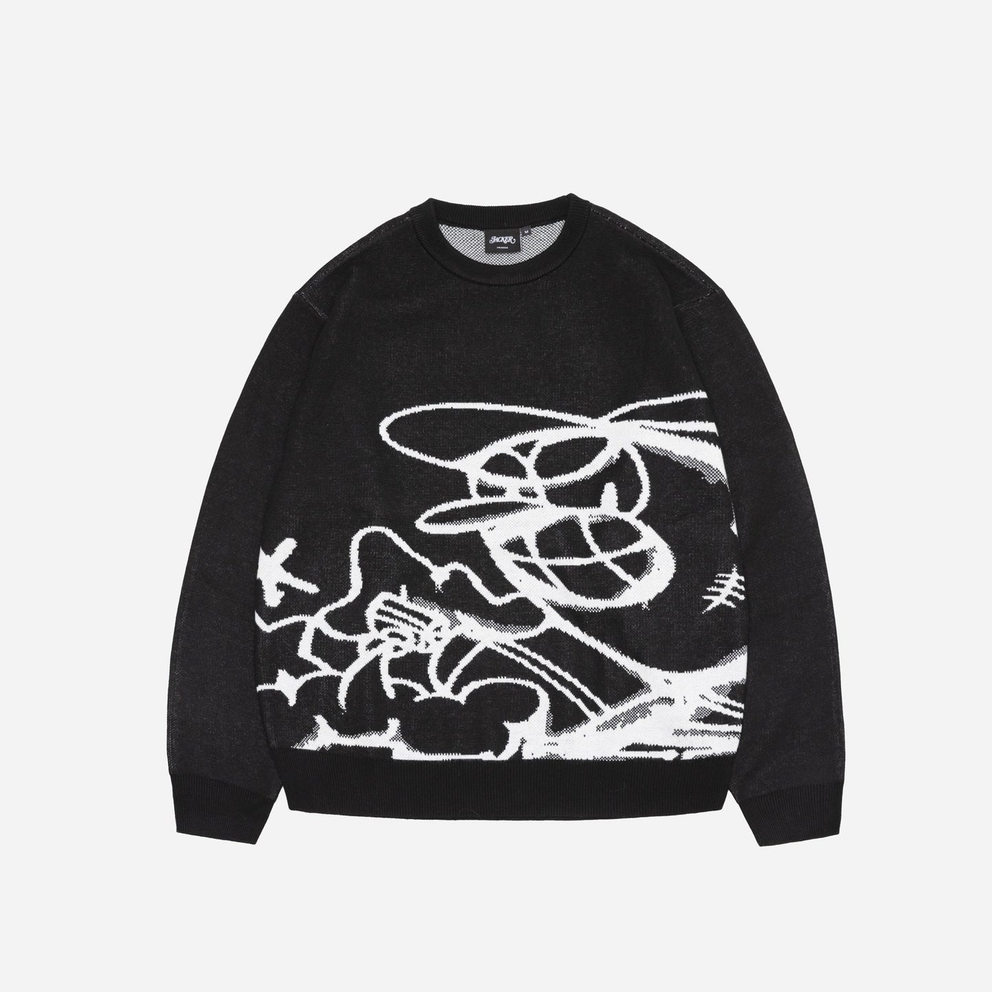 C.R.E.A.M KNIT CREWNECK - BLACK