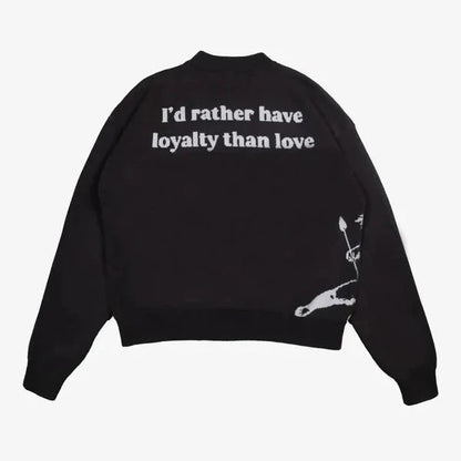 Oversized Knit “Love Arrow”