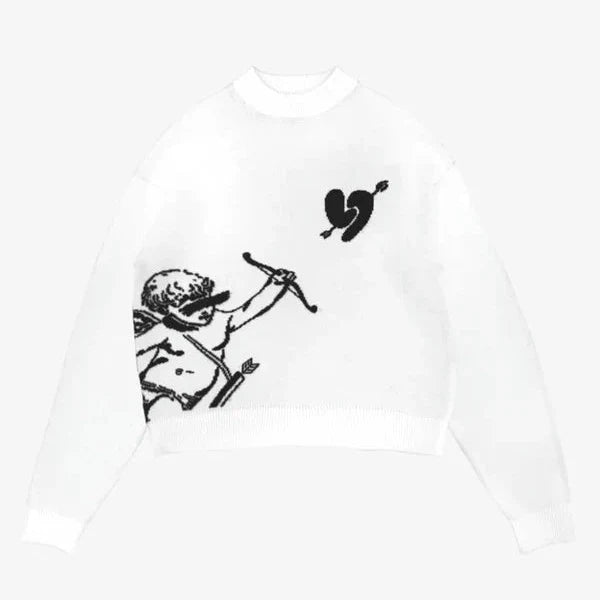 Oversized Knit “Love Arrow”